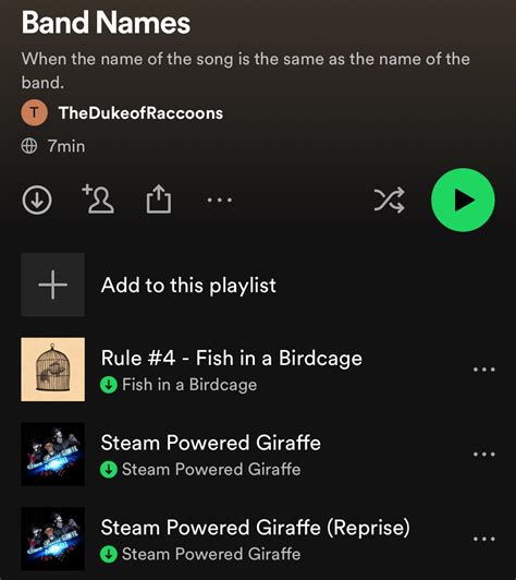 Name Titles : r/weirdspotifyplaylists .